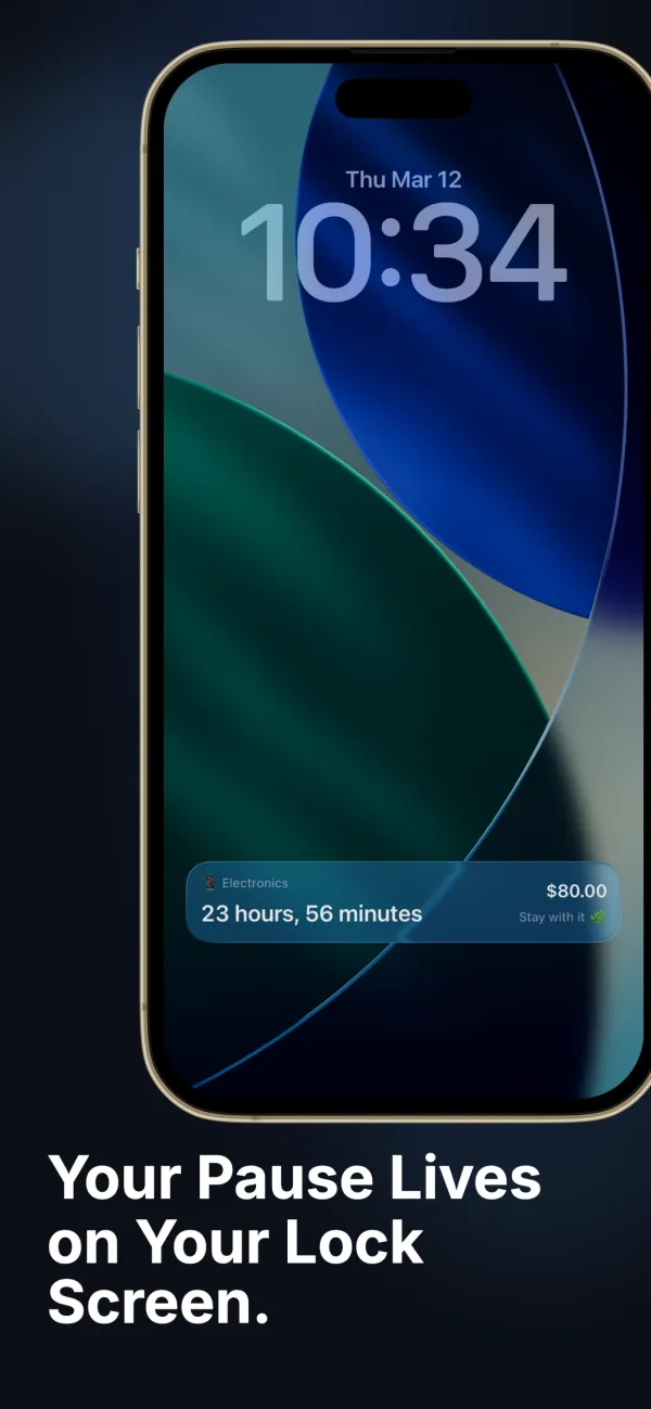 Live Activity countdown on iPhone lock screen